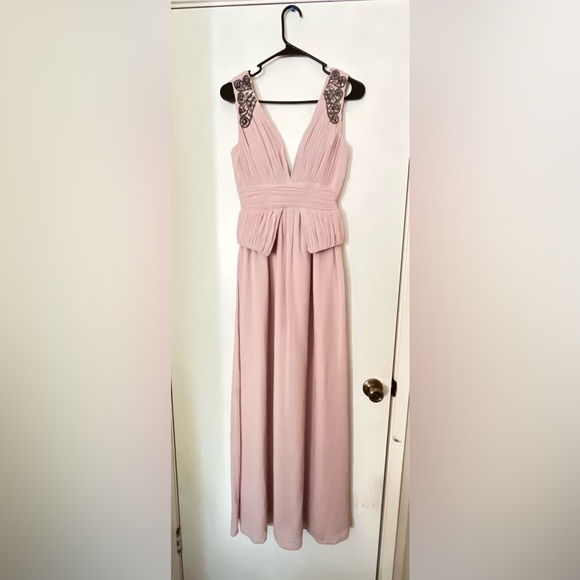 PROM DRESS - Little Mistress Baby Pink Evening Dress Gown - Picture 2 of 11